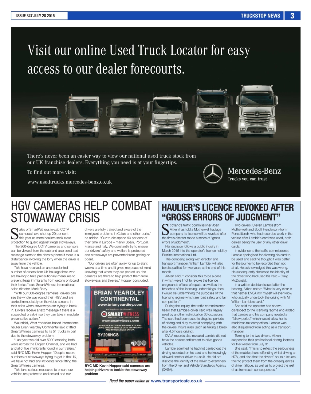 Truckstop News Preview Pages