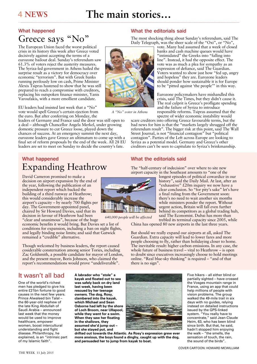 The Week Preview Pages