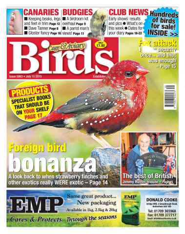 Cage & Aviary Birds issue No. 5863 Foreign bird bonanza