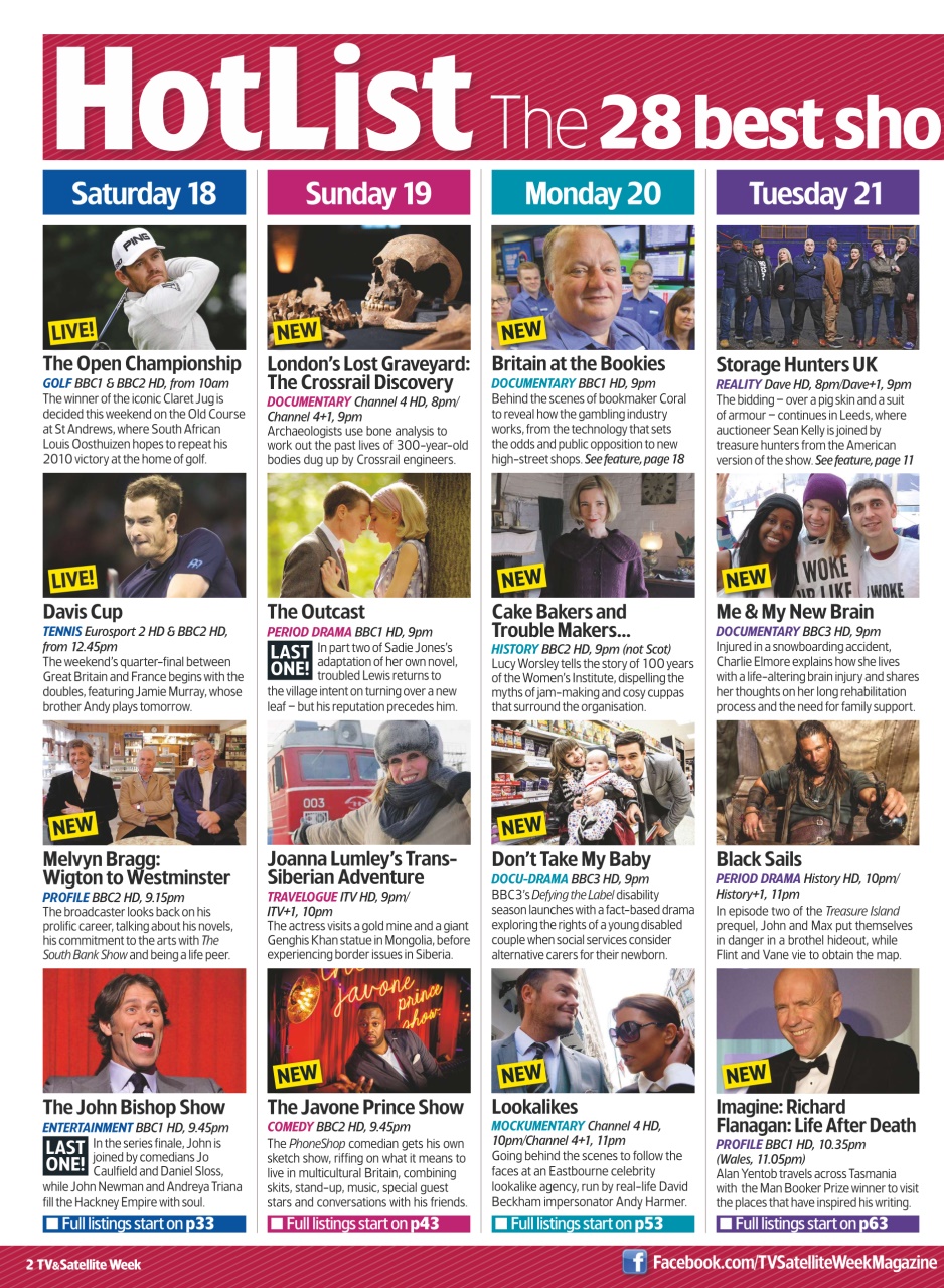 TV & Satellite Week Preview Pages