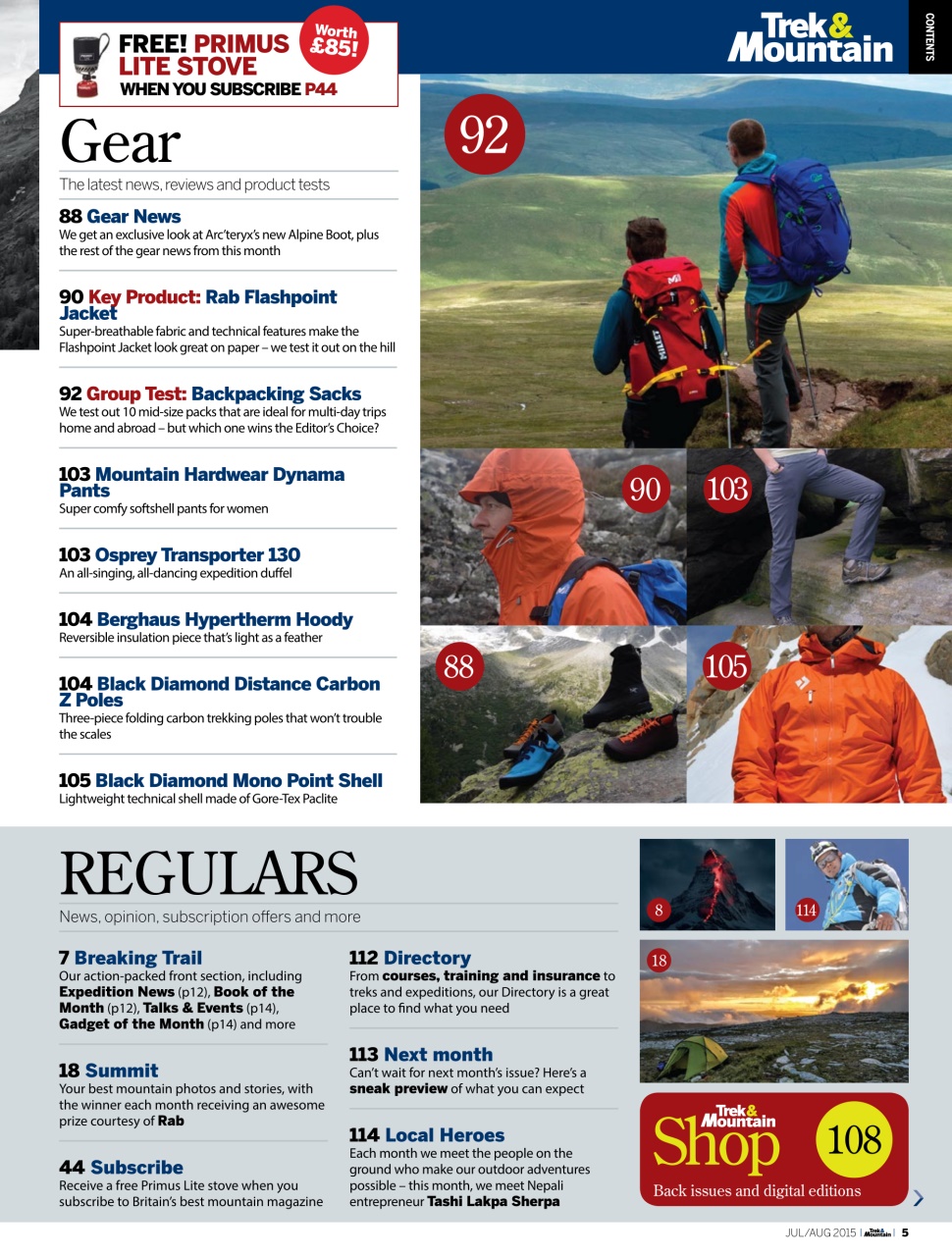 Trek & Mountain Magazine Preview Pages
