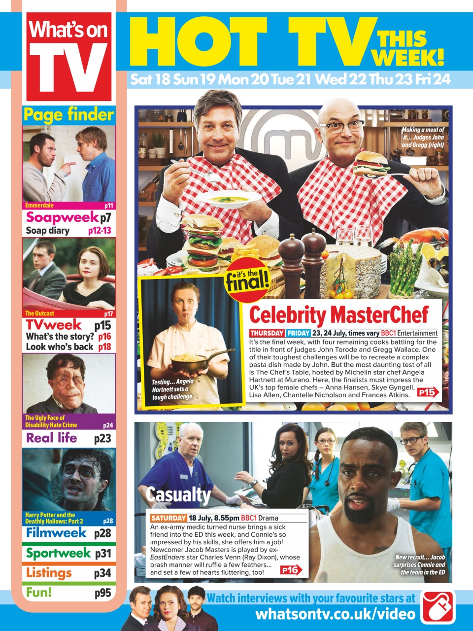 What's on TV Preview Pages