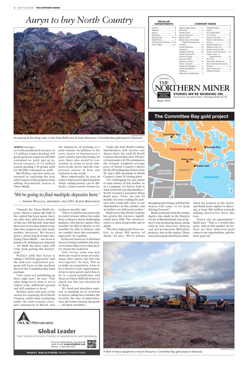 The Northern Miner Preview Pages