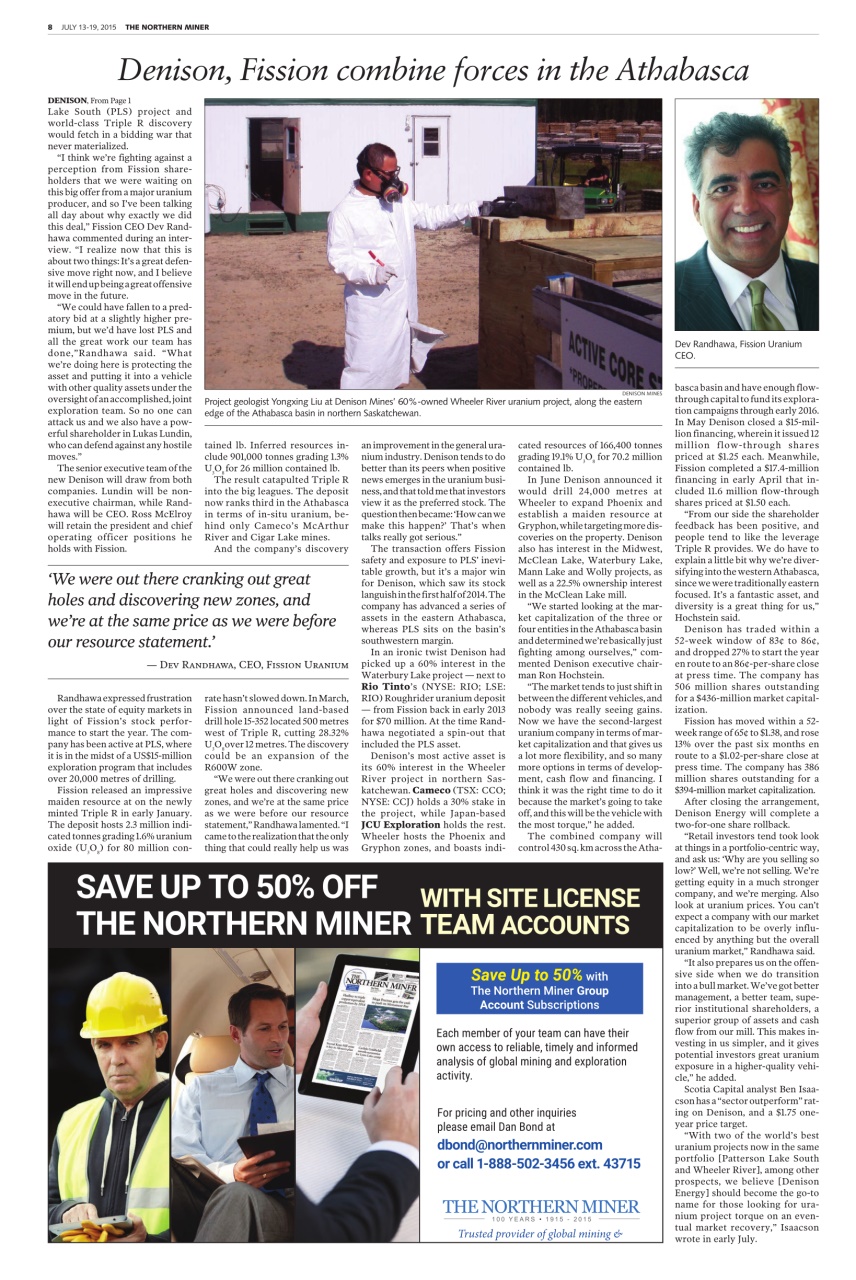 The Northern Miner Preview Pages