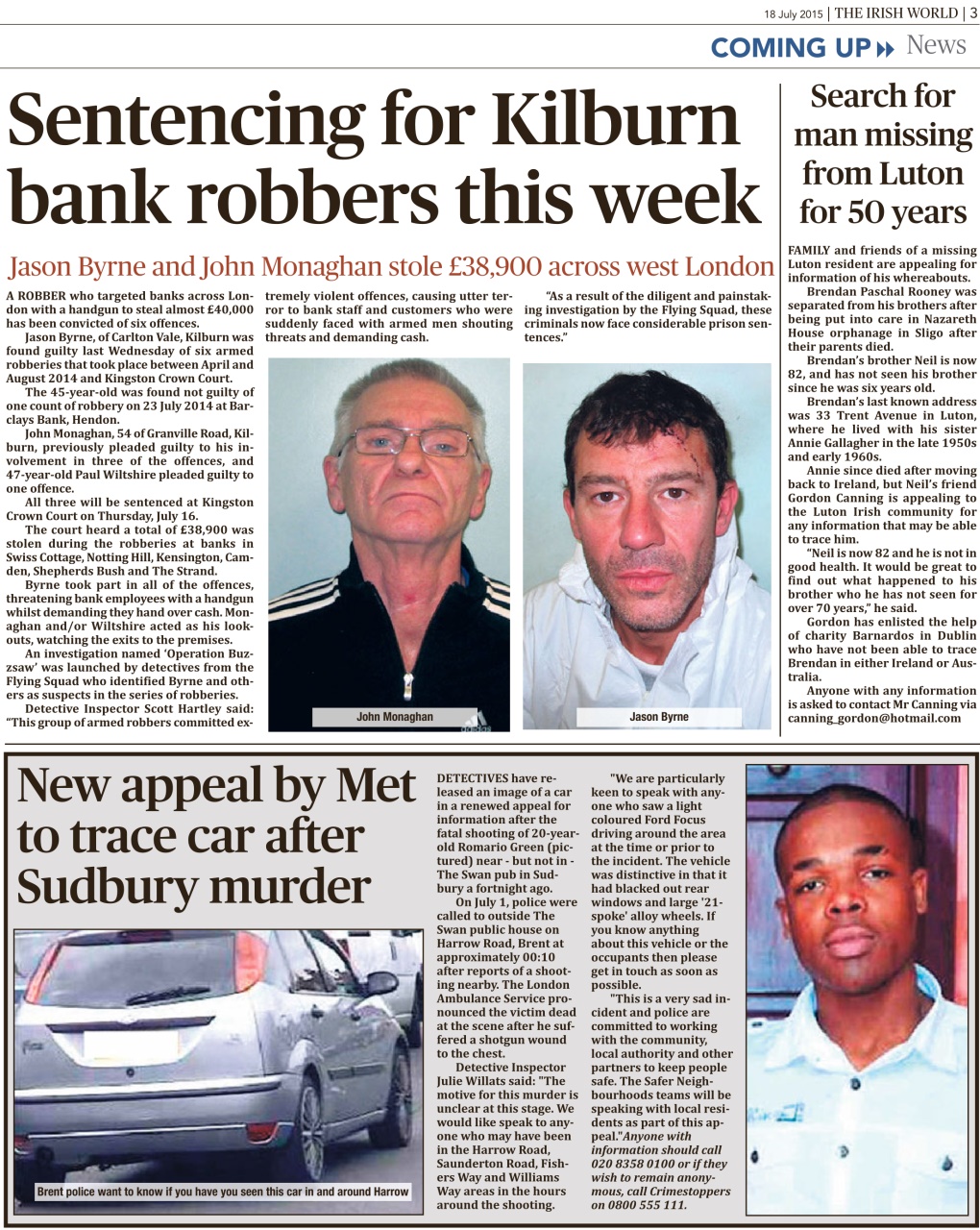 Irish World Preview Pages