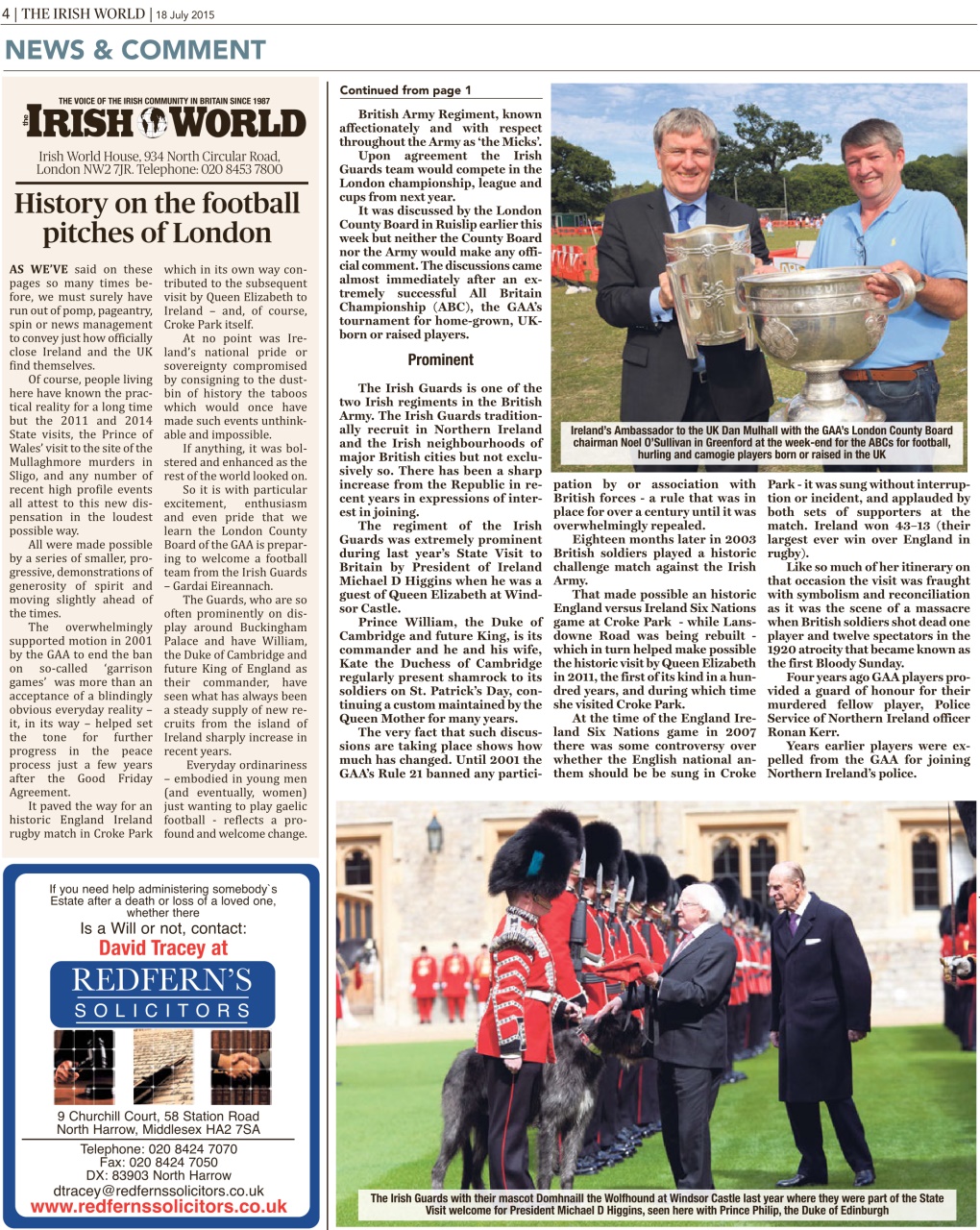 Irish World Preview Pages