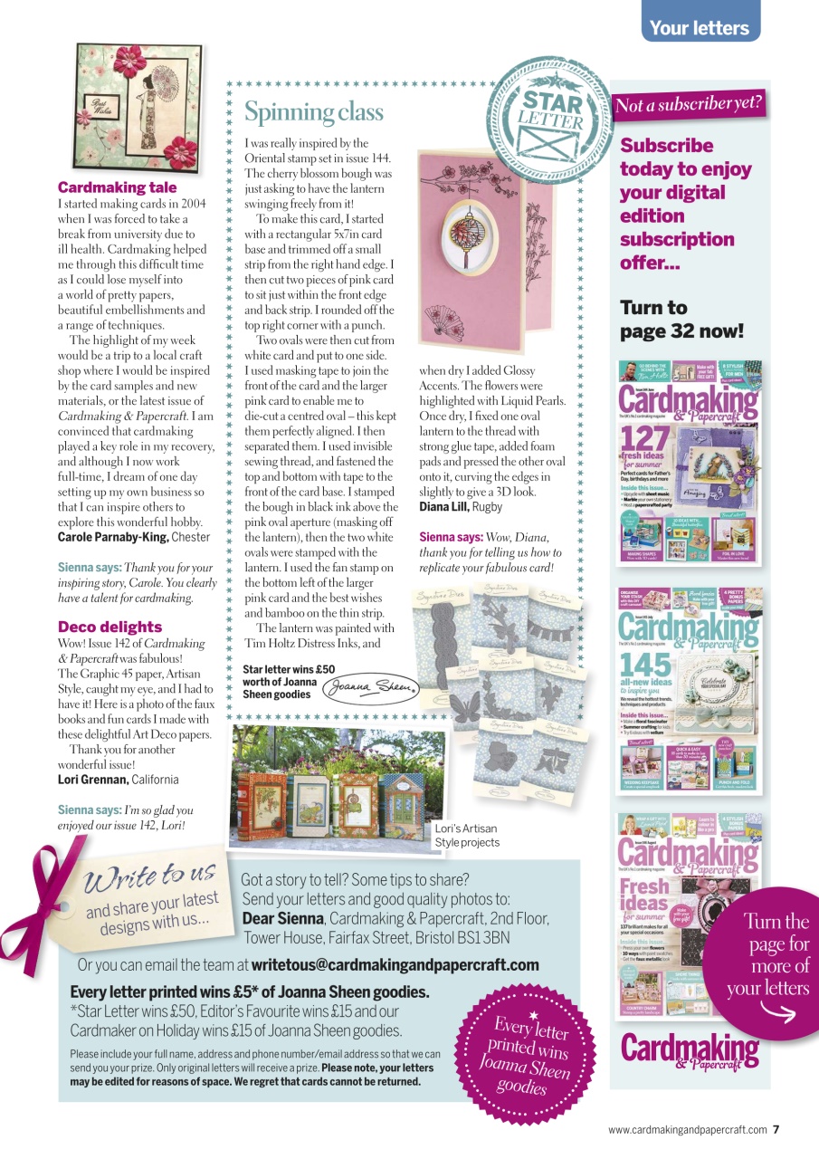 Cardmaking & Papercraft Preview Pages