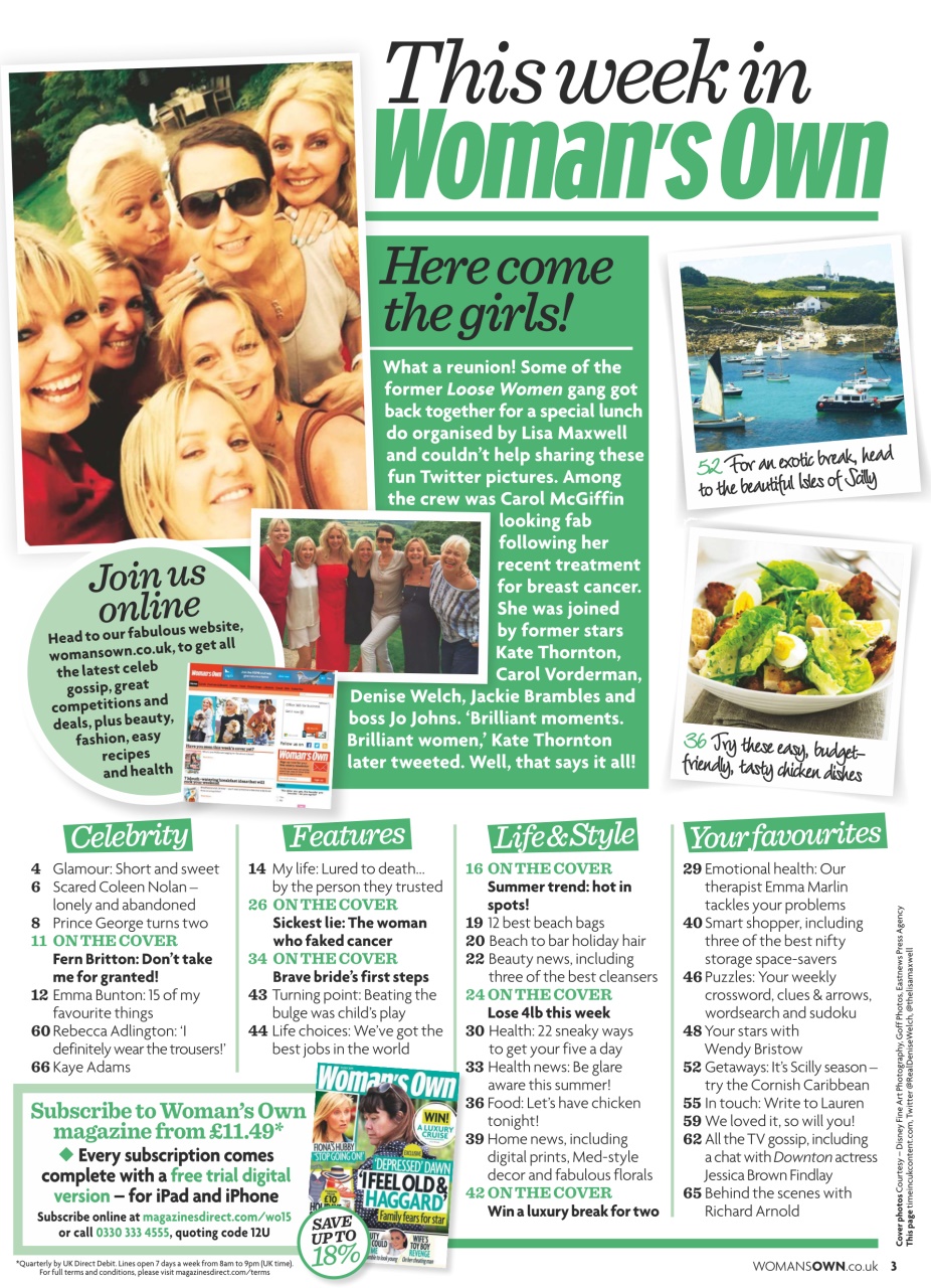 Woman's Own Preview Pages