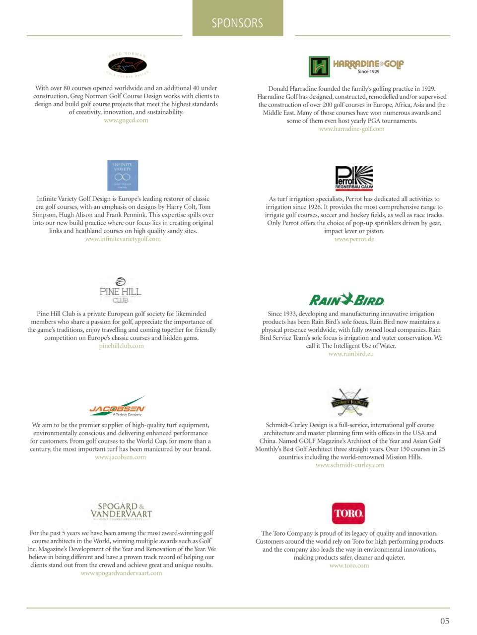 Golf Course Architecture Preview Pages