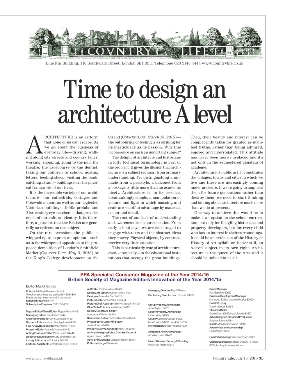 Country Life Preview Pages