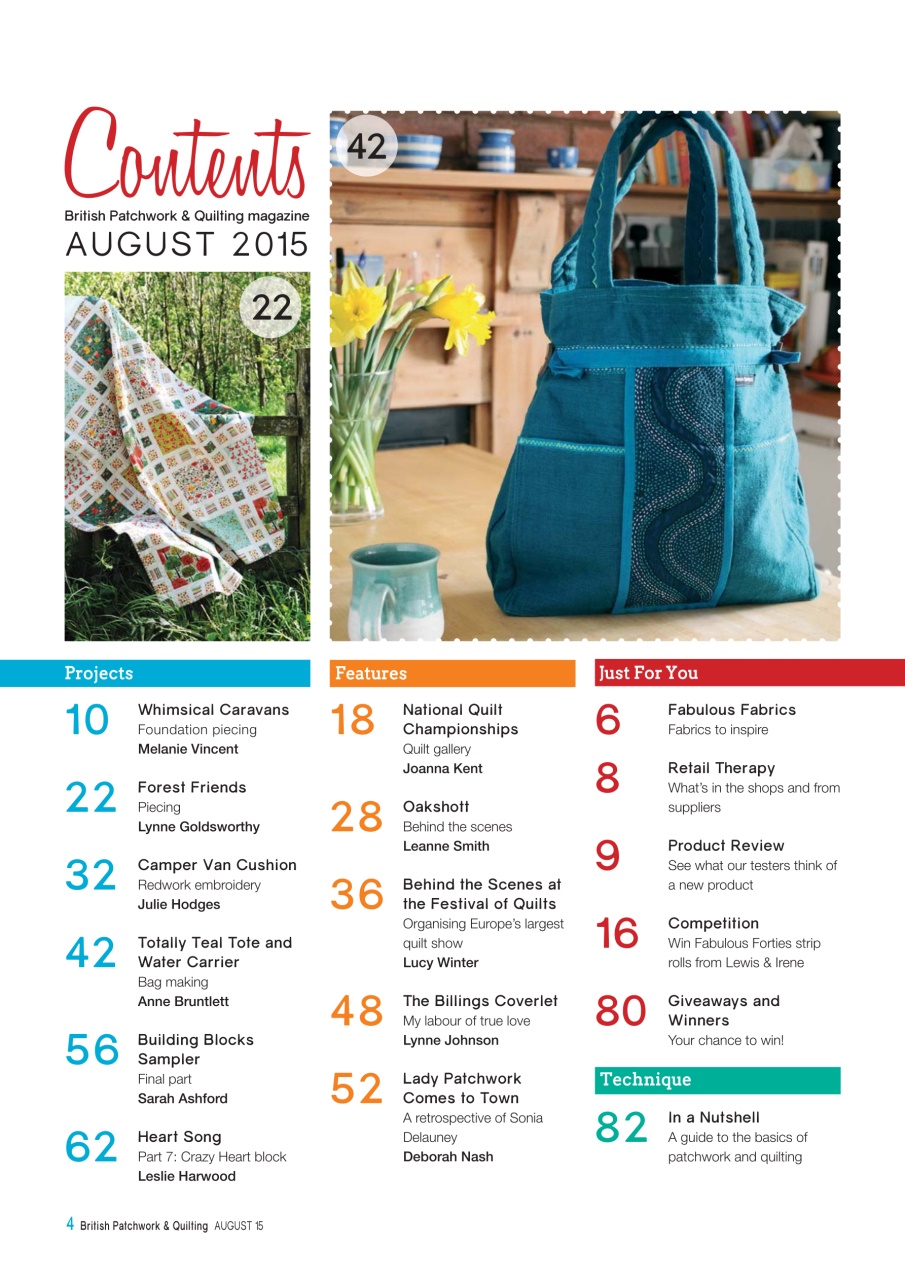 Patchwork and Quilting Preview Pages