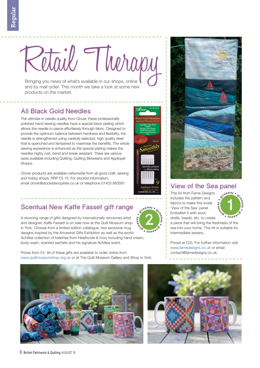 Patchwork and Quilting Preview Pages