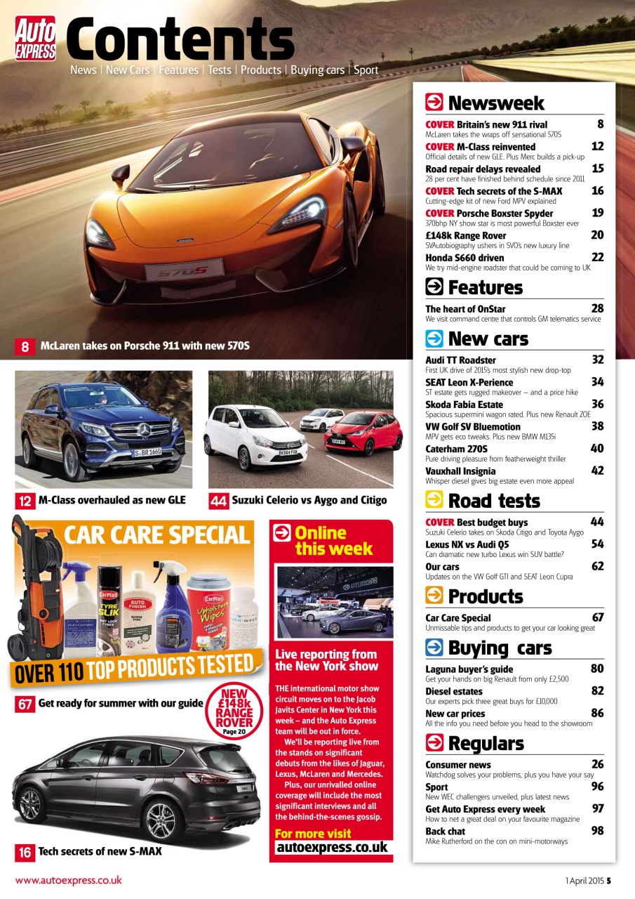 Auto Express Preview Pages