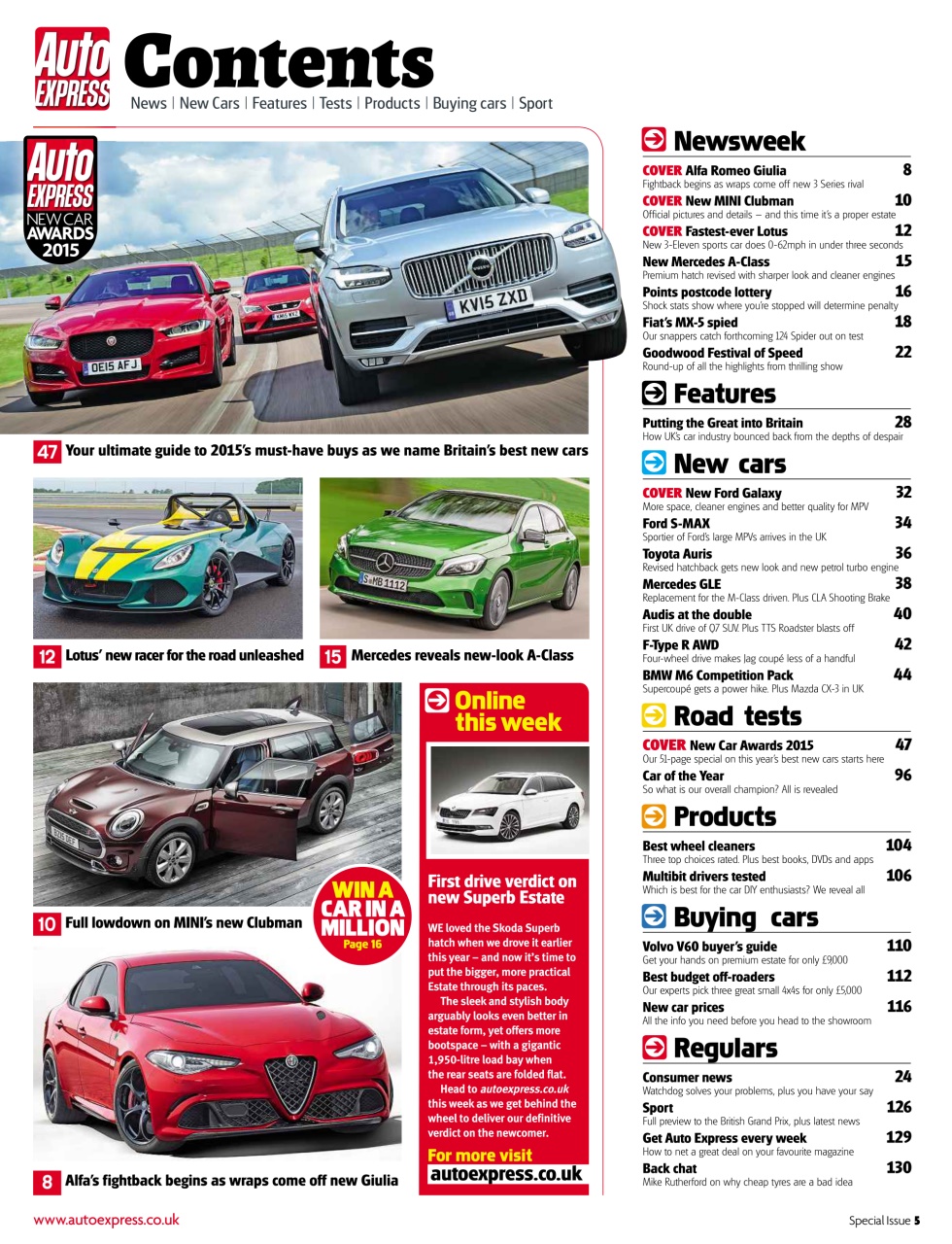 Auto Express Preview Pages
