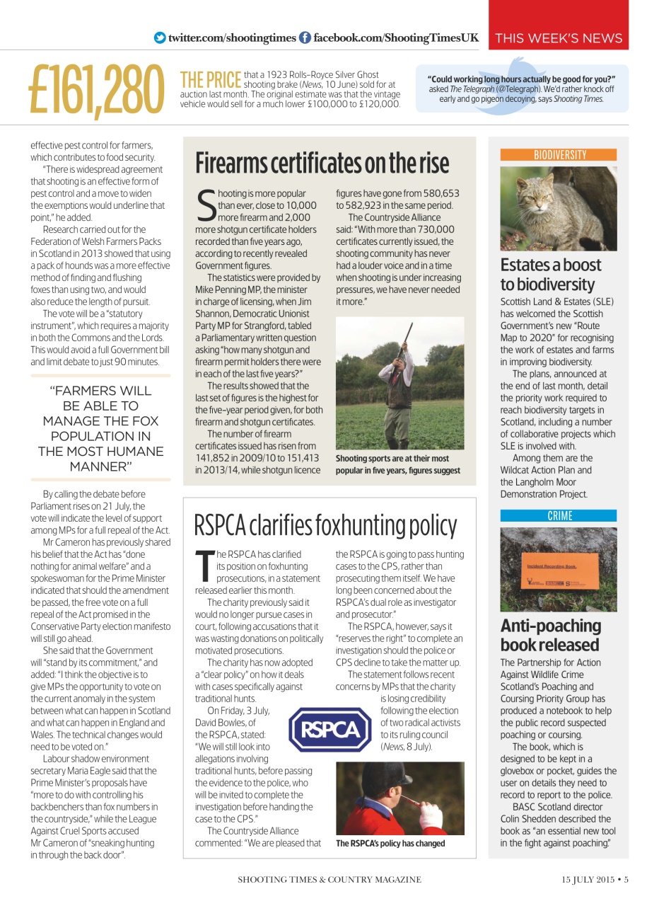 Shooting Times & Country Preview Pages