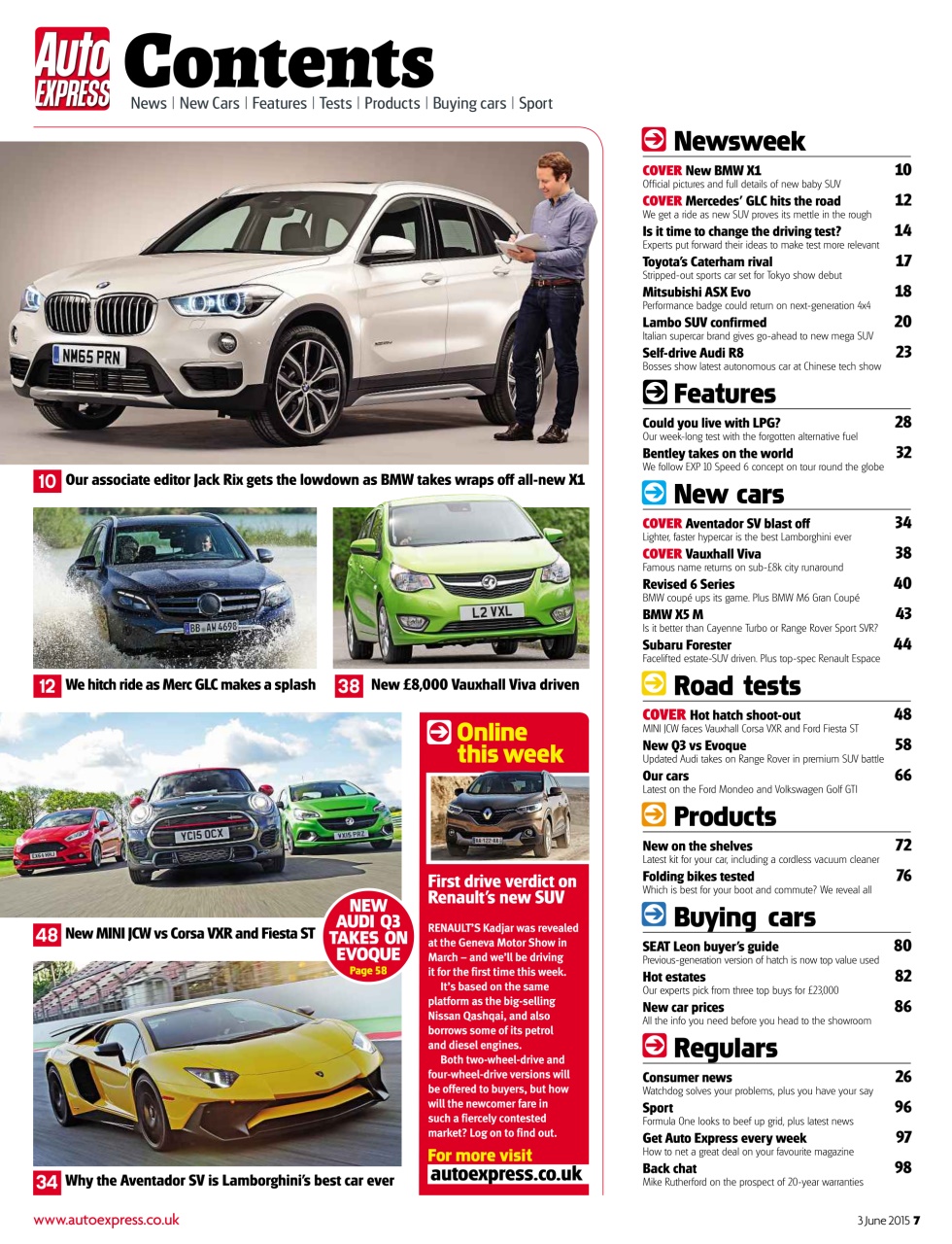 Auto Express Preview Pages