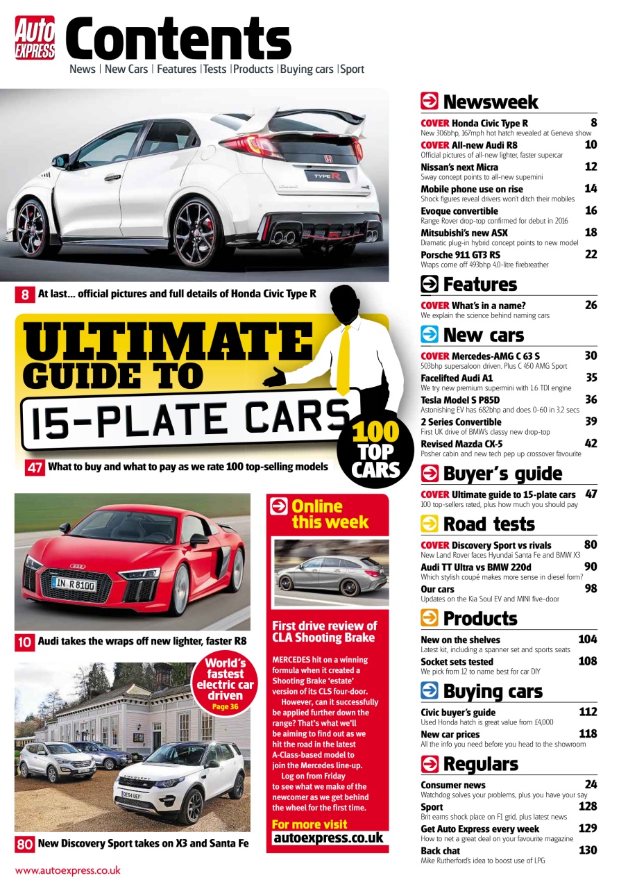 Auto Express Preview Pages
