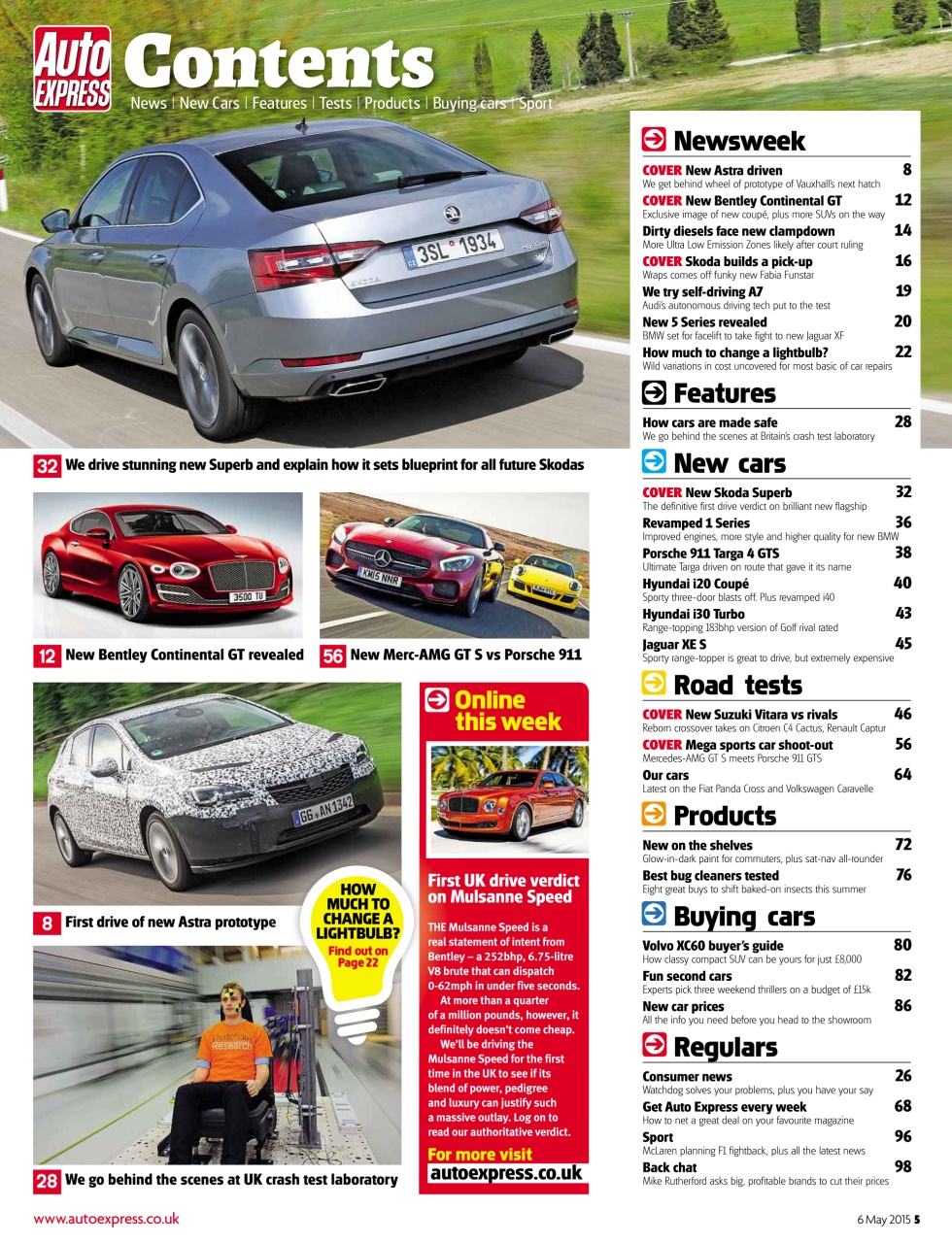 Auto Express Preview Pages