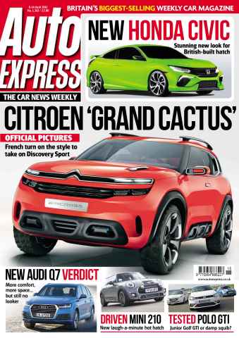 Auto Express issue April 8. 2015