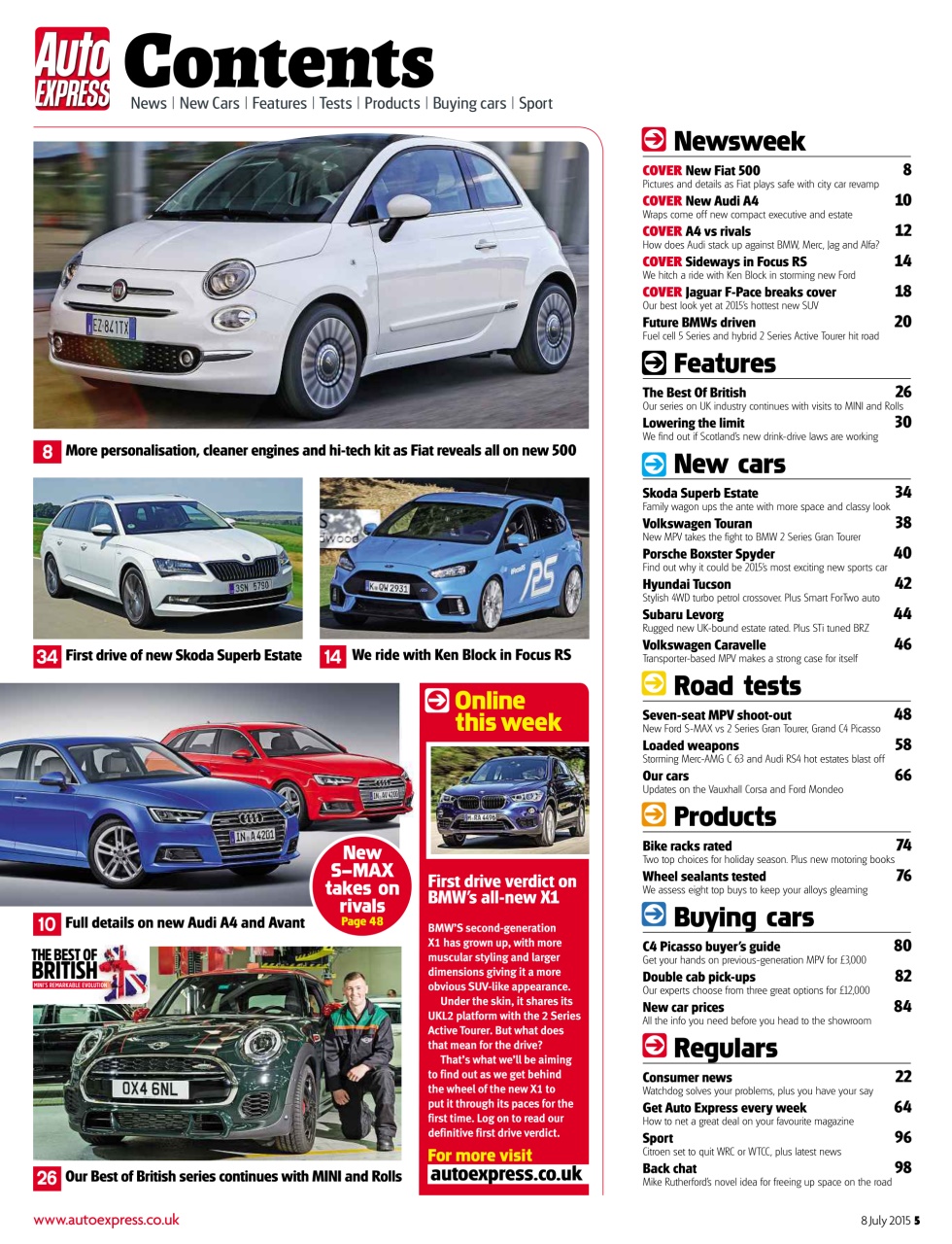 Auto Express Preview Pages