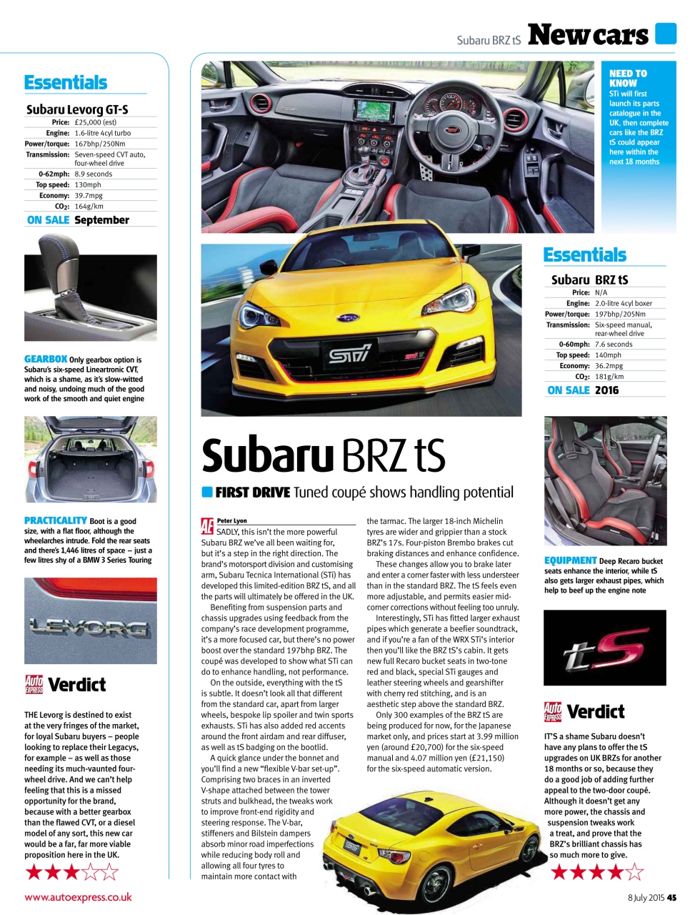 Auto Express Preview Pages
