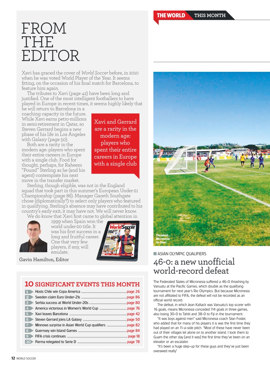 World Soccer Preview Pages