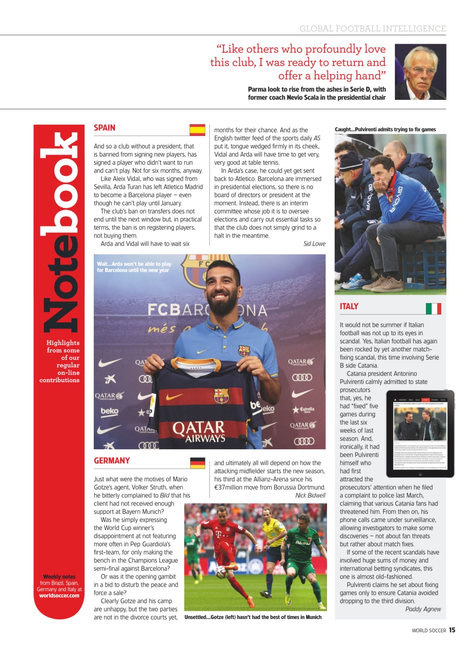 World Soccer Preview Pages
