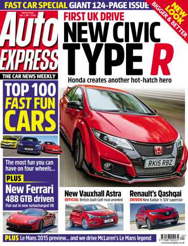 Auto Express issue June 10. 2015