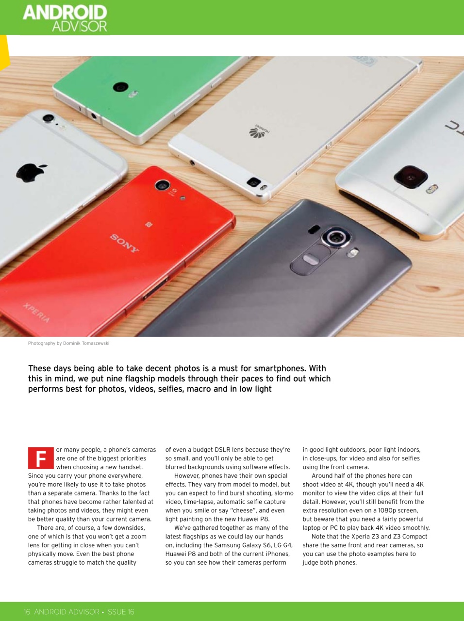 Android Advisor Preview Pages