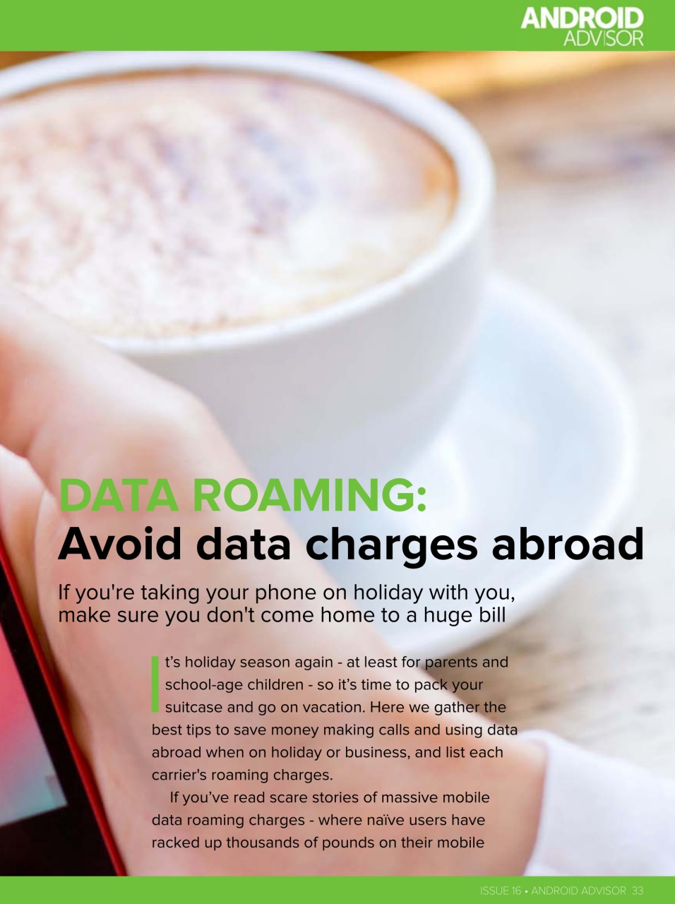 Android Advisor Preview Pages