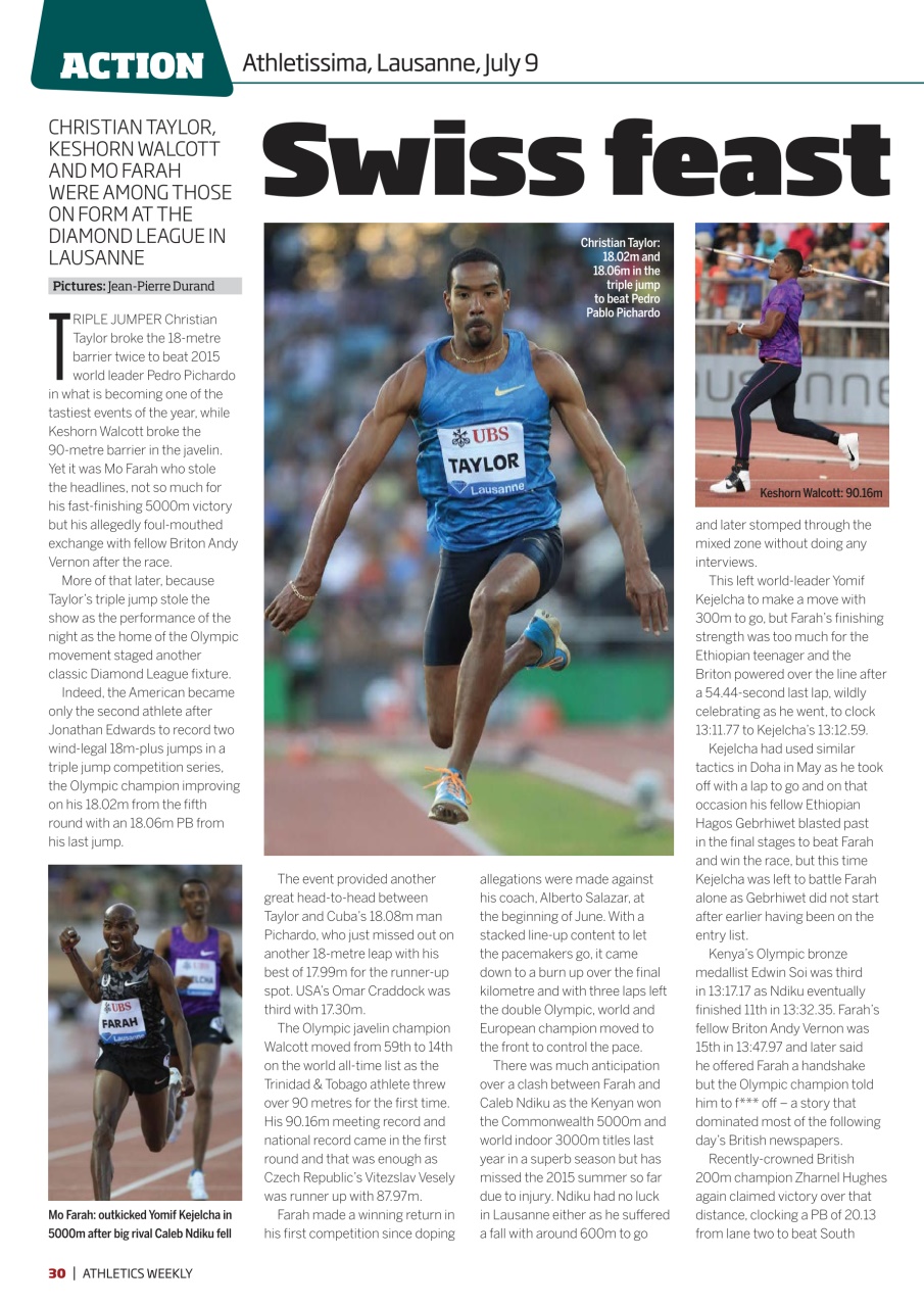 AW – Athletics Weekly Magazine Preview Pages