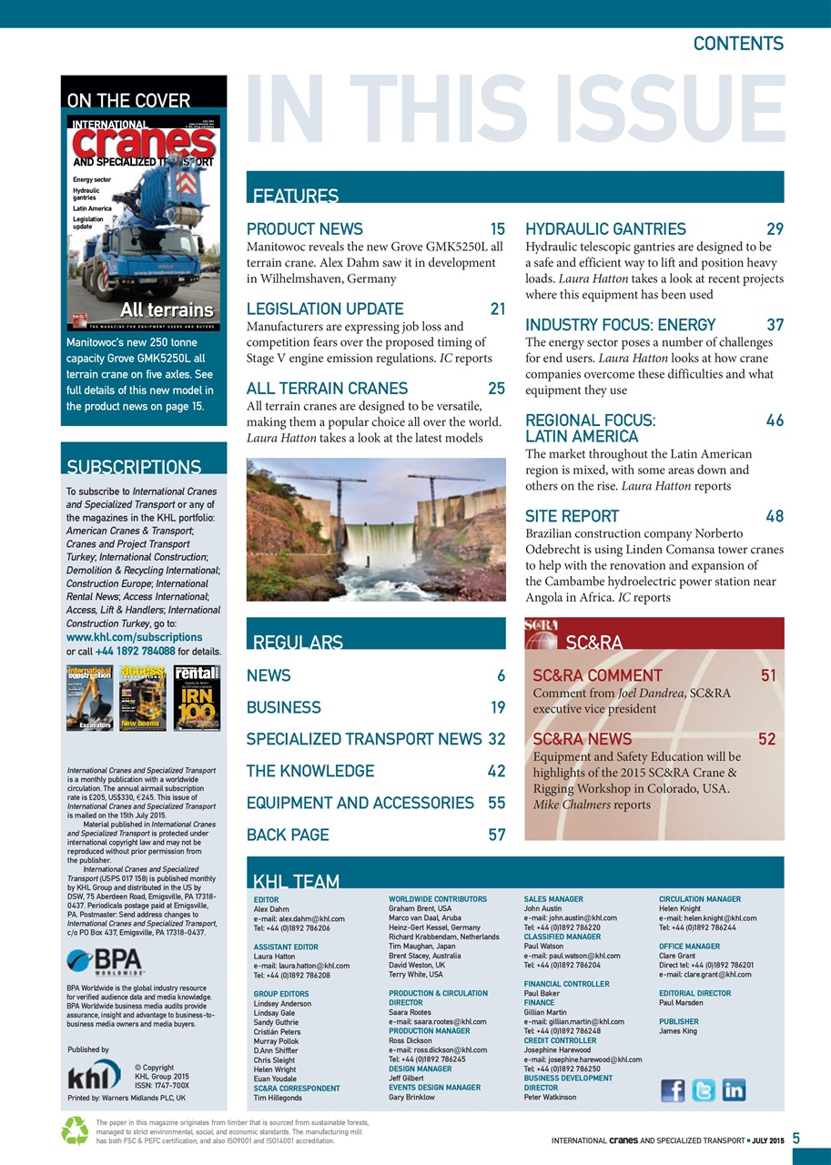 Int. Cranes and Specialized Transp Preview Pages