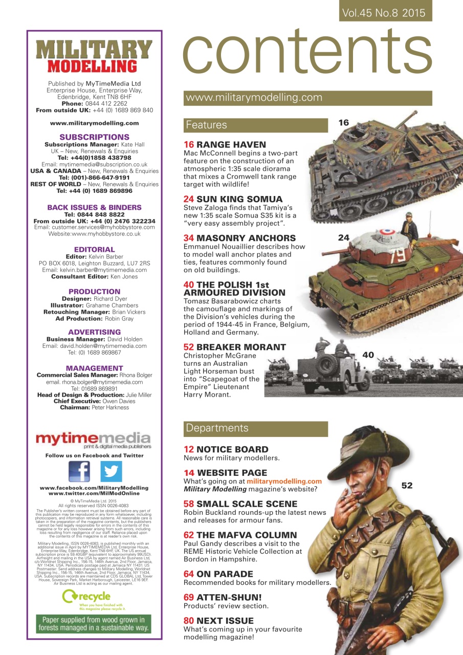 Military Modelling International Magazine Preview Pages