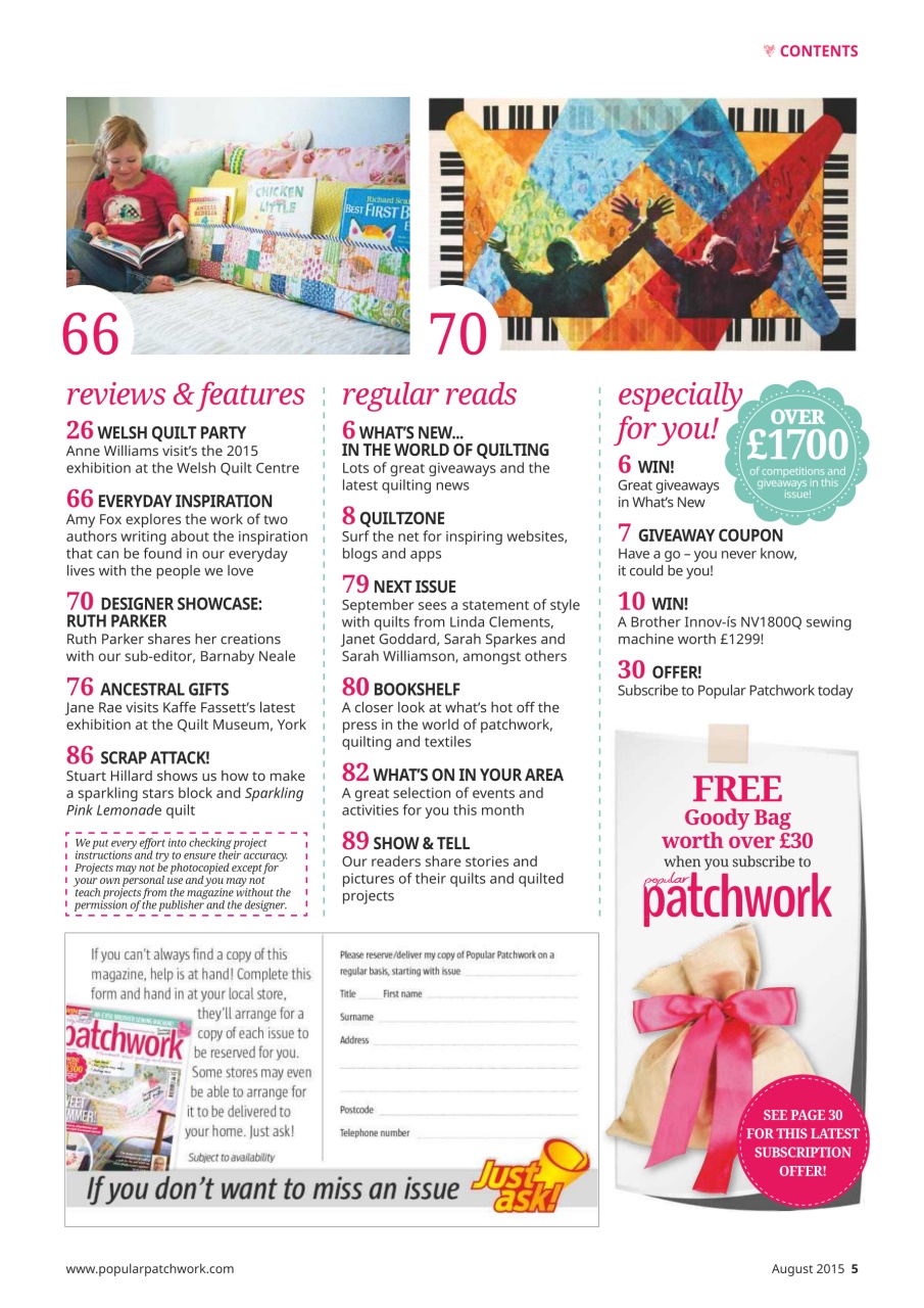 Popular Patchwork Magazine Preview Pages