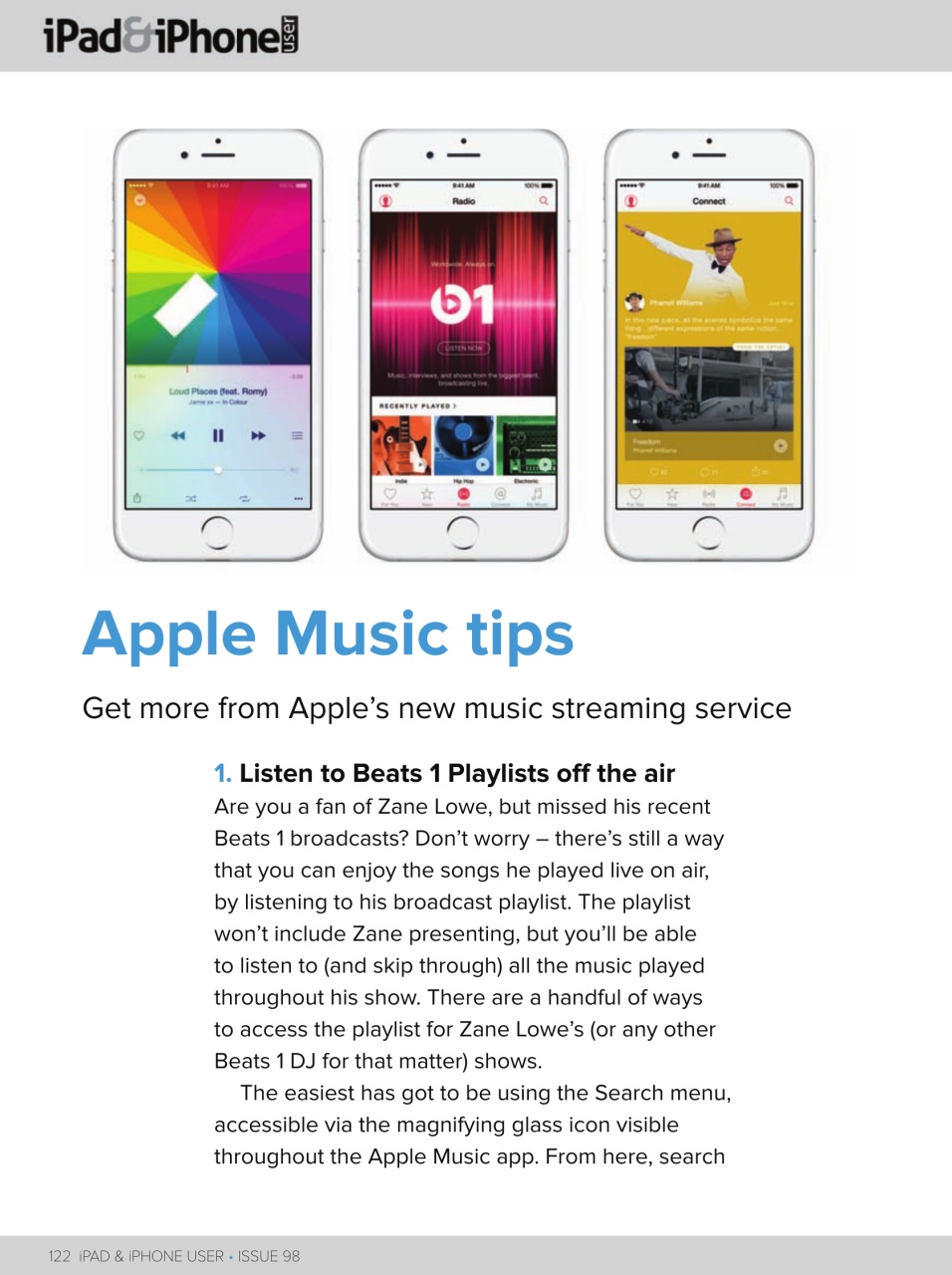 iPad and iPhone User Preview Pages