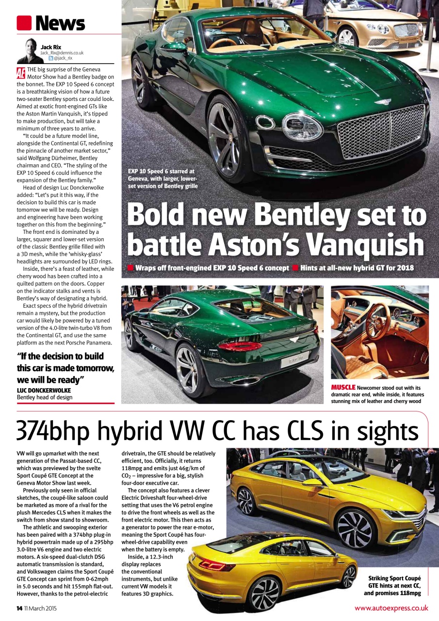 Auto Express Preview Pages