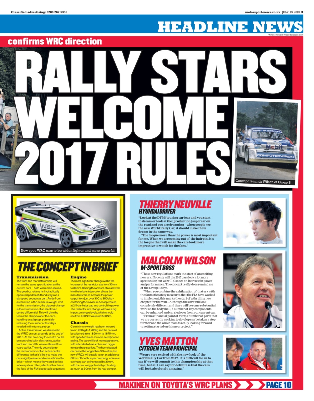 Motorsport News Preview Pages