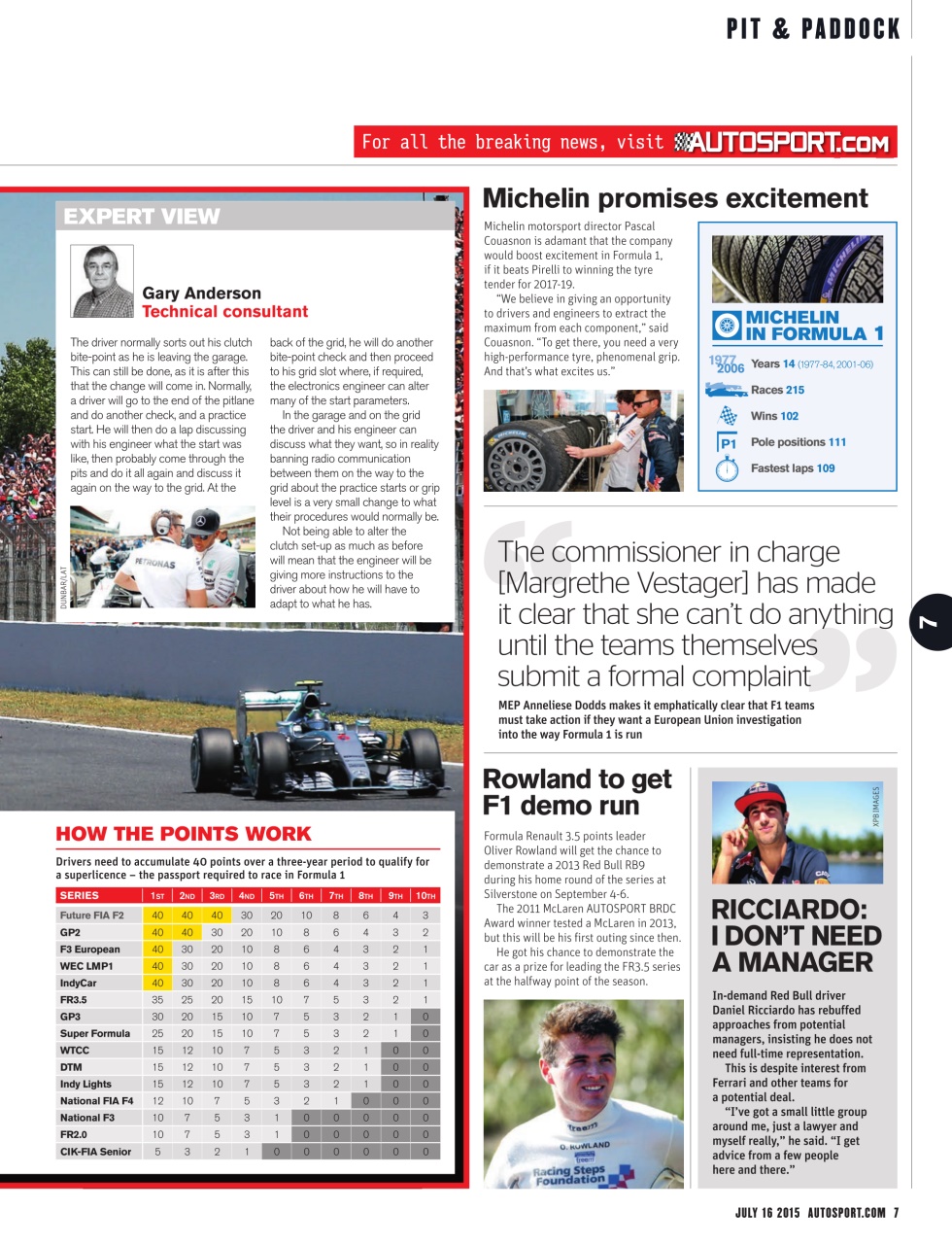 Autosport Preview Pages