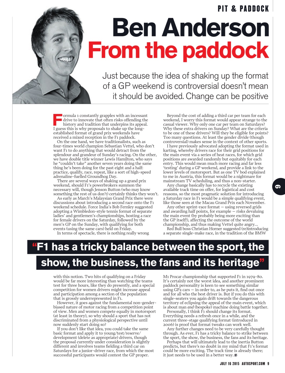 Autosport Preview Pages