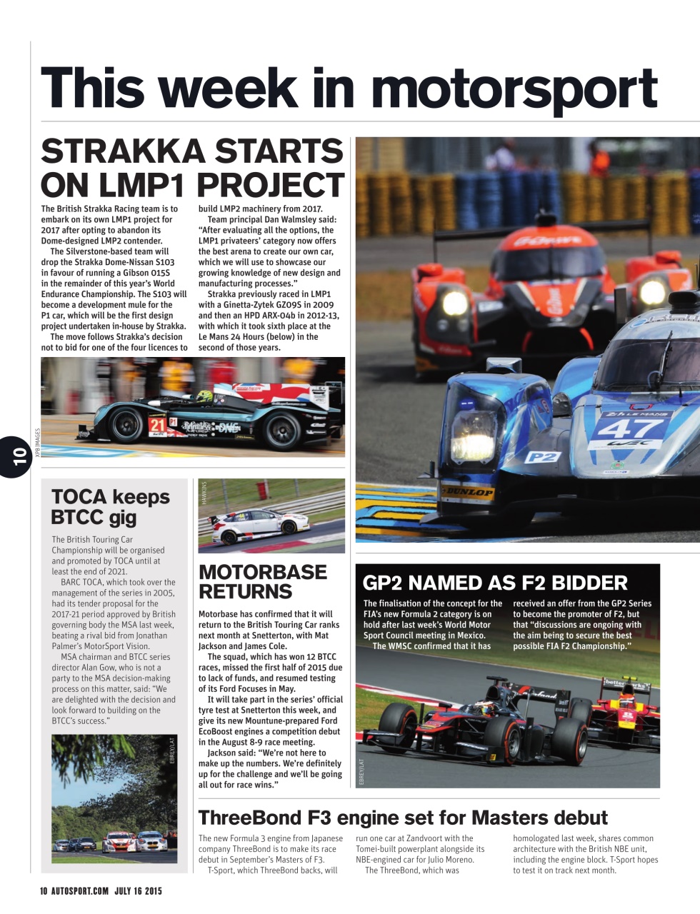 Autosport Preview Pages