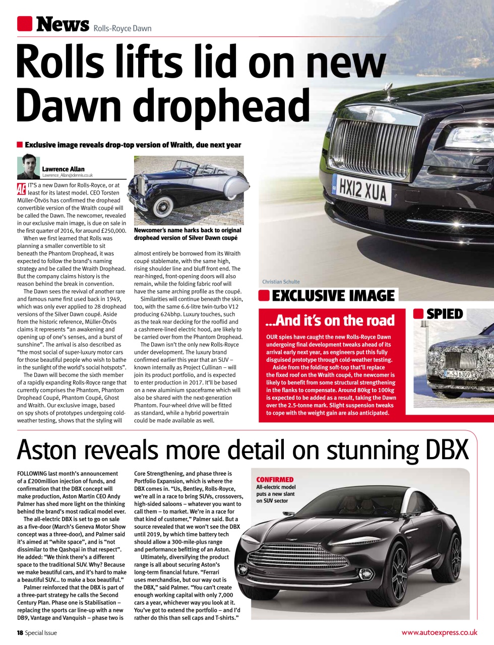 Auto Express Preview Pages