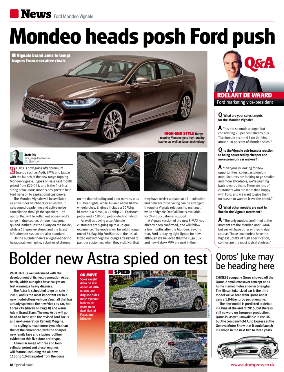 Auto Express Preview Pages