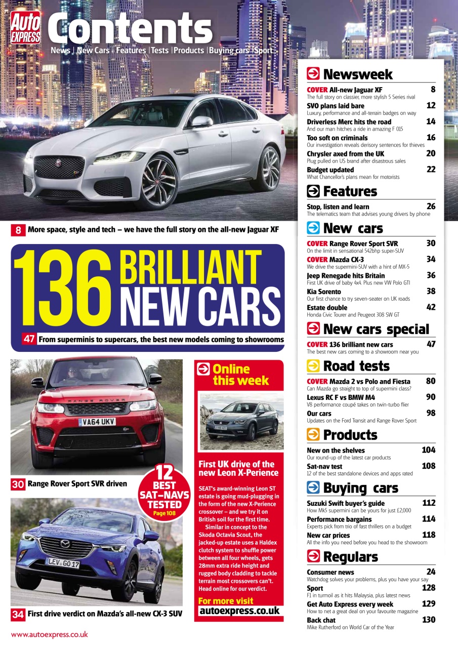 Auto Express Preview Pages