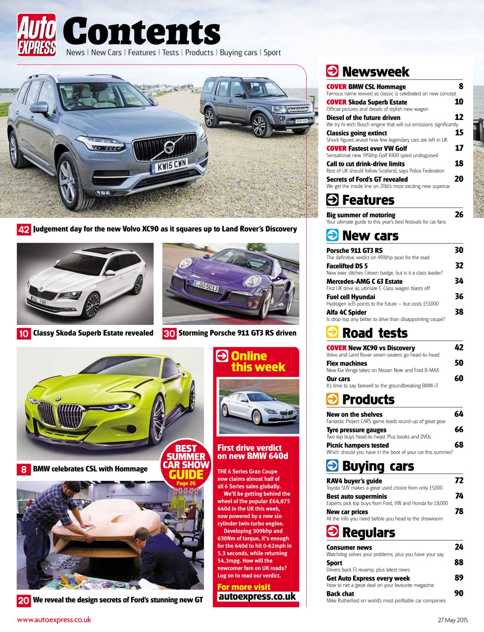Auto Express Preview Pages