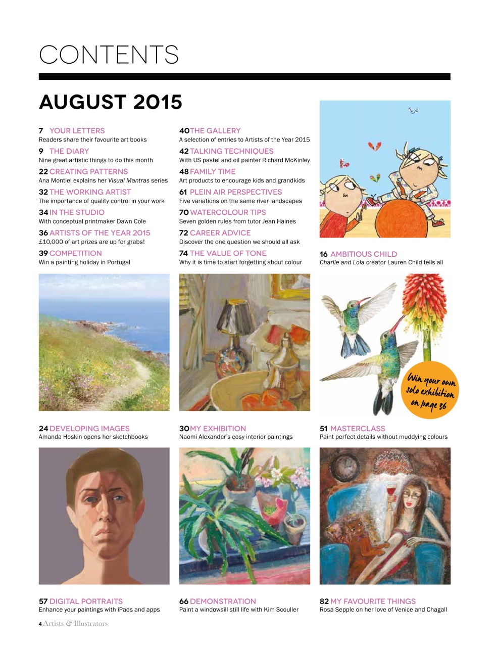 Artists & Illustrators Preview Pages