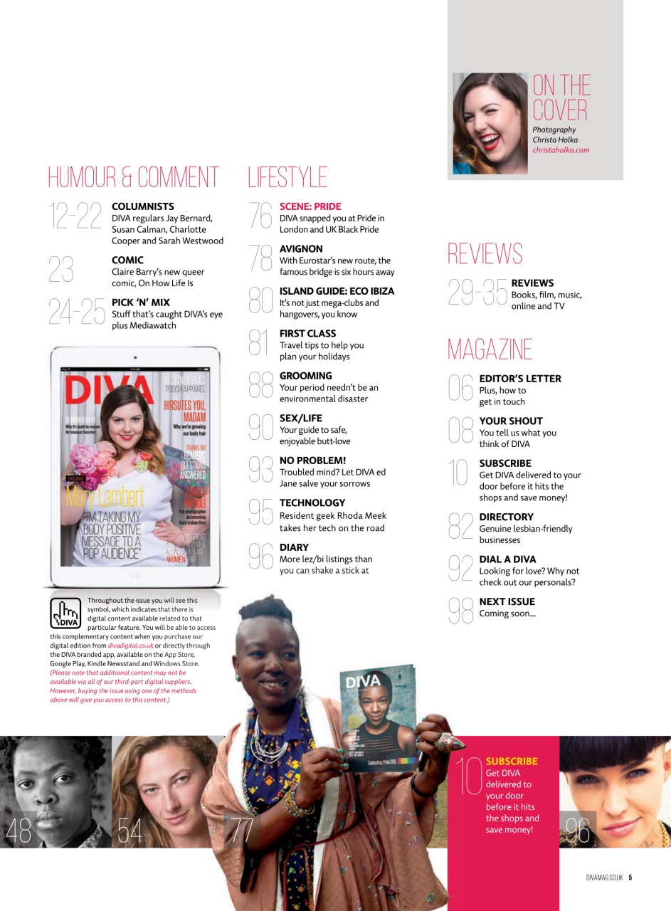 DIVA Magazine Preview Pages