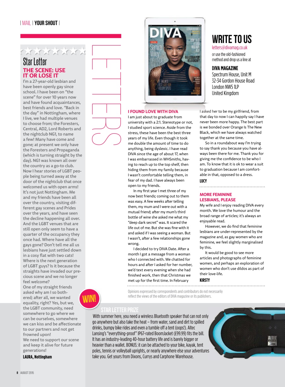 DIVA Magazine Preview Pages