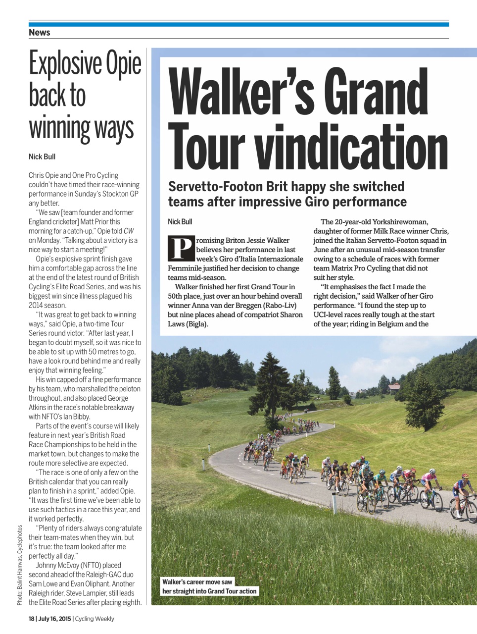 Cycling Weekly Preview Pages