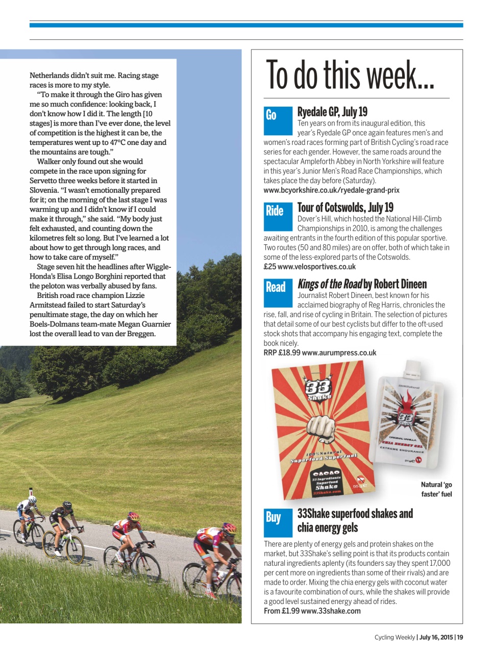Cycling Weekly Preview Pages