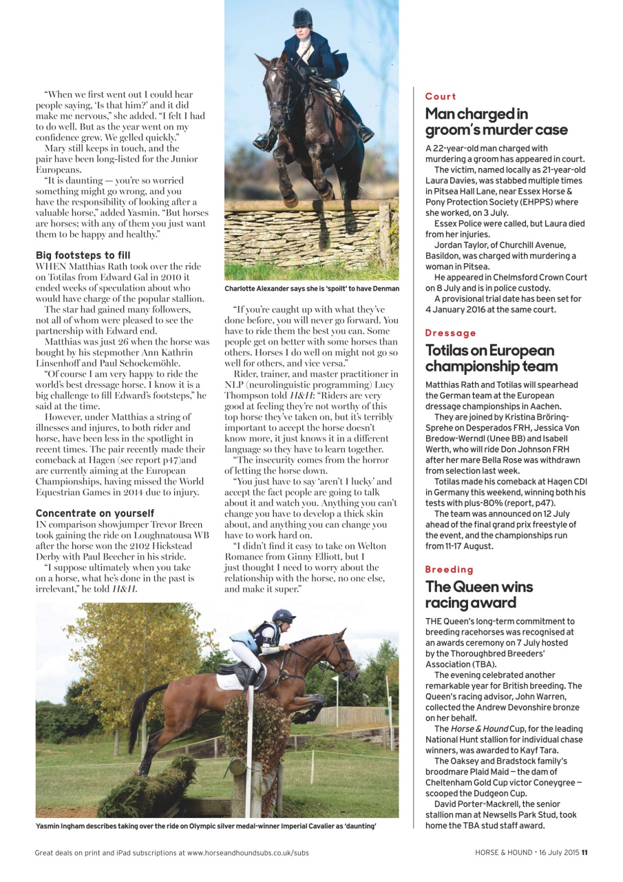 Horse & Hound Preview Pages